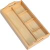 Divertente vassoio in legno Montessori con manici Scatola di sabbia Supporto per