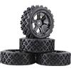 4 Pezzi Ruote RC Ruote Monster Truck Gomme Larghe Antiscivolo Inserti in Schiuma