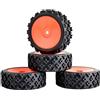4 Pezzi Ruote RC Ruote Monster Truck Gomme Larghe Antiscivolo Inserti in Schiuma