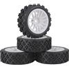 4 Pezzi Ruote RC Ruote Monster Truck Gomme Larghe Antiscivolo Inserti in Schiuma