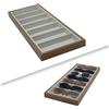 7 Grid Glasses Display Case Occhiali da sole Organizer Box Custodia per