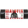 Alufix Sacchi per la spazzatura ALUFIX Standard LDPE/ 150l - 10 Sacchi per la spazzatura - 1 Rotolo/ 34 μm/Nero/ 78 × 105cm