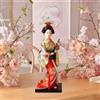 Bambole geisha giapponesi etniche ornamento bambole kimono per il desktop