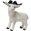 Figurina di capra in peluche, modello in miniatura di agnello simulato, animale