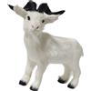 Figurina di capra in peluche, modello in miniatura di agnello simulato, animale