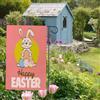 1pc Easter Bunny Giardino Bandiera 32x45cm Carino Primavera Banner Rustico