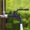 Rubinetto per tubo da giardino con doppia uscita, facile da installare,