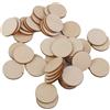 Dischi rotondi in legno non rifiniti per scrapbooking, 50 pezzi/set, 30 mm