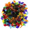 Mosaico multicolore da 160 g, tessere trasparenti, mosaico geometrico per opere
