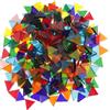 Mosaico multicolore da 160 g, tessere trasparenti, mosaico geometrico per opere