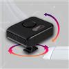 Ventilatore riscaldatore per auto portatile 10,7x13,6x9,6 cm Sbrinamento