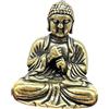 Mini statua del Buddha Tathagata in ottone, decorazione da tavolo per