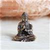 Mini statua del Buddha Tathagata in ottone, decorazione da tavolo per
