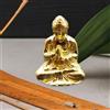 Mini statua del Buddha Tathagata in ottone, decorazione da tavolo per