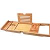 Expandable Bathtub Tray Bath Caddy Tray For Tub Holds Book,Phone, Drinks,Soap
