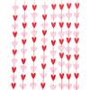 Ghirlanda di Cuori Da 8 Pezzi, Striscione di Cuori in Feltro, Tenda a Cuori per