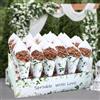 Scatola Porta Coriandoli a Cono, Vassoio, Petali di Carta, Fiori Secchi,