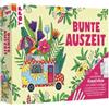 TOPP Bunte Auszeit - Die wunderbare Kreativbox. Ausmalset mit Markern: 15 Alkoholmarker, Ausmalbuch (32 S.), 10 Ausmal-Postkarten, 2 Stickerbögen, Colorless Blender, Swatch-Cards