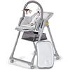 kk Kinderkraft Kinderkraft LASTREE Seggiolino Pappa Reclinabile 0-36 Mesi, Funge da Sdraietta con Barra dei giochi, Schienale Poggiapiedi regolabile, Regolare l'altezza del Sedile, Grigio