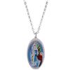 AMEN Collana Madonna di Lourdes Amen Medaglia Ciondolo Donna Religiosa OTCLLUB1