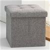 Oak & tea Oak&Tea Pouf Coffre de Rangement Contenitore Poggiapiedi Pieghevole Divano Cubi