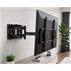 Supporto TV da Parete Snodabile Orientabile Staffa Braccio Regolabile