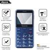 dipos 2x Pellicola Protettiva per Panasonic KX-TU155 Protezione Vetro Flessibile 9H