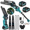 Rinoxar Motosega Telescopica 2 in 1 8" Brushless 1200W 2x21V Potatore 2 m