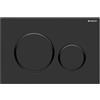 Geberit Sigma20 Placca Comando WC Nero Opaco 115.882.16.1 Doppio Scarico