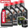 Motul Moto Guzzi V 10 Centauro 1996-2001 Tagliando Olio Motul 7100 20W-50 4T 4 litr...