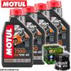 Motul Yamaha FJR 1300 2016- Tagliando Olio Motul 7100 4T 10W-40 4 litri filtro