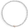 DoDo Collana DoDo Pepita Argento & Oro Rosa DCC5002-PEPIT-0009A Necklace 42cm
