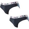 Fila Slip Uomo FILA Cotone Elasticizzato Bipack 2 Pezzi Intimo Uomo Elastico Logato