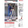 FARAONE* Scala professionale in alluminio DR LADY7, 7 gradini con piattaforma