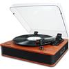 Vosterio Vinile Giradischi Bluetooth con Casse, Lettore LP Vintage con Altoparla