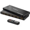 Avidgram Switch HDMI 2.1 8K 60Hz, AVIDGRAM Switch 5 In 1 Out con telecomando IR, 5 porte