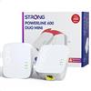 STRONG AV600 Kit Powerline Ethernet Compatto, Porta LAN 100 Mbps, Kit da 2 | Plu