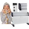 Climax Termoconvettore elettrico a risparmio energetico da 2000 W di colore bianco.