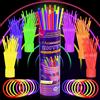 Ziitty Braccialetti Luminosi Fluorescenti, 7 colori Fluo Party Kit Bambini Adult
