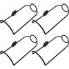 4 Pcs Supporto Per Bottiglie Di Vino Portavino Parete Organizer Da