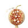 Ornamento melograno in schiuma oro 10 cm per decorazioni di natale