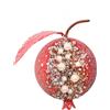 Ornamento melograno in schiuma oro 10 cm per decorazioni di natale