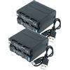 vhbw 2x Batteria per Hitachi VM-E340 VM-E360 VM-E330E VM-E530A VM-E360E 6000mAh 7,4V