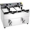Buffalo CT012 - Friggitrice a induzione, capacità 15 l, altezza 410 mm, larghezza 478 mm, lunghezza 576 mm