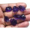 Lotto 7 pezzi naturali misura 17-20 mm ametista viola grezza per gioielli pie...