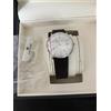 JUNGHANS Orologio da uomo Junghans Max Bill 041/4461.02 quarzo quadrante bianco pelle ...