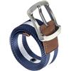 Cintura tattica da uomo in tela di nylon stile militare (blu e bianco)