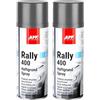 AUTO-PLAST PRODUKT APP Rally 400 Acryl Primer Spray - Primer aggrappante universale | Fondo primer con ottima aderenza | Primer spray per metallo, carrozzeria, plastica, legno | 400 ml | Grigio (Confezione da 2)