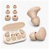 Mujigaga Tappi Orecchie Dormire, Riutilizzabili super confortevoli Tappi Orecchie | Tappi Orecchie per Dormire, Earplugs con 3 Misure, antirumore Ear Plugs per Sonno, Ufficio, Lavorare, Studiare, Albicocca