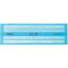 STAEDTLER Mars 572 FL Normografo scrittura - 3,5 & 5 mm, trasparente | Mascherina alfabeto riutilizzabile per fineliner - blu trasparente, hobby - Art.-Nr. 572 FL